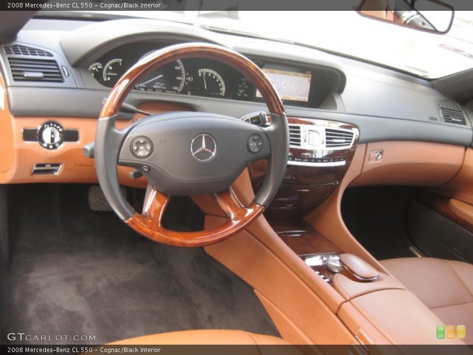 Cognac/Black Interior Prime Interior for the 2008 Mercedes-Benz CL 550 #76812741