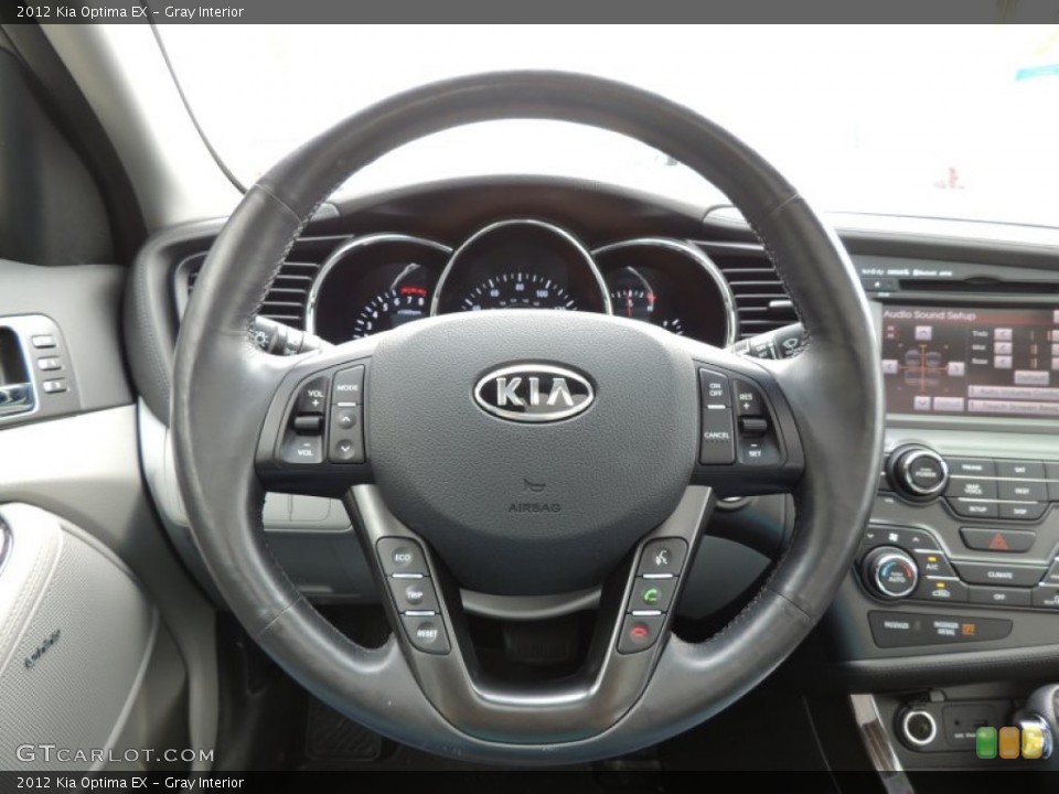 Gray Interior Steering Wheel for the 2012 Kia Optima EX #76812771