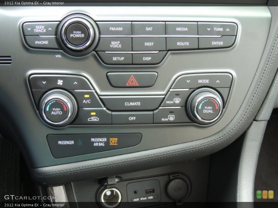 Gray Interior Controls for the 2012 Kia Optima EX #76812945
