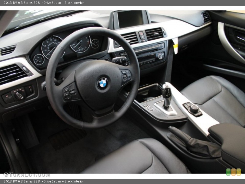 Black Interior Prime Interior for the 2013 BMW 3 Series 328i xDrive Sedan #76813221