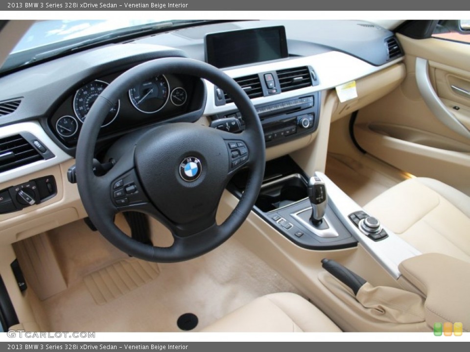 Venetian Beige Interior Prime Interior for the 2013 BMW 3 Series 328i xDrive Sedan #76813593