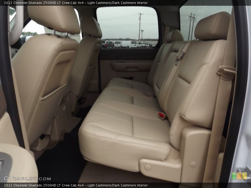 Light Cashmere/Dark Cashmere Interior Rear Seat for the 2013 Chevrolet Silverado 2500HD LT Crew Cab 4x4 #76813599