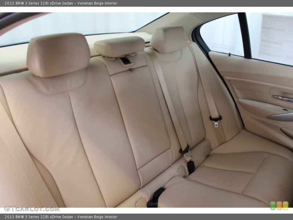Venetian Beige Interior Rear Seat for the 2013 BMW 3 Series 328i xDrive Sedan #76813650