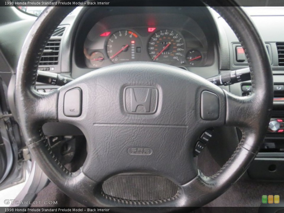 Black Interior Steering Wheel for the 1998 Honda Prelude  #76813674