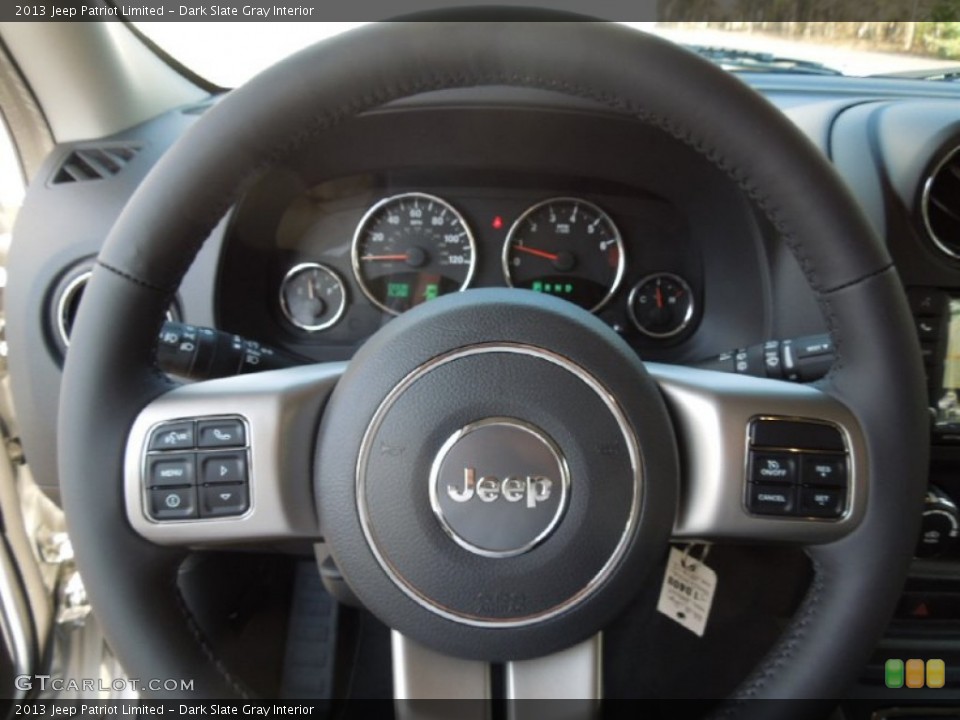 Dark Slate Gray Interior Steering Wheel for the 2013 Jeep Patriot Limited #76814051