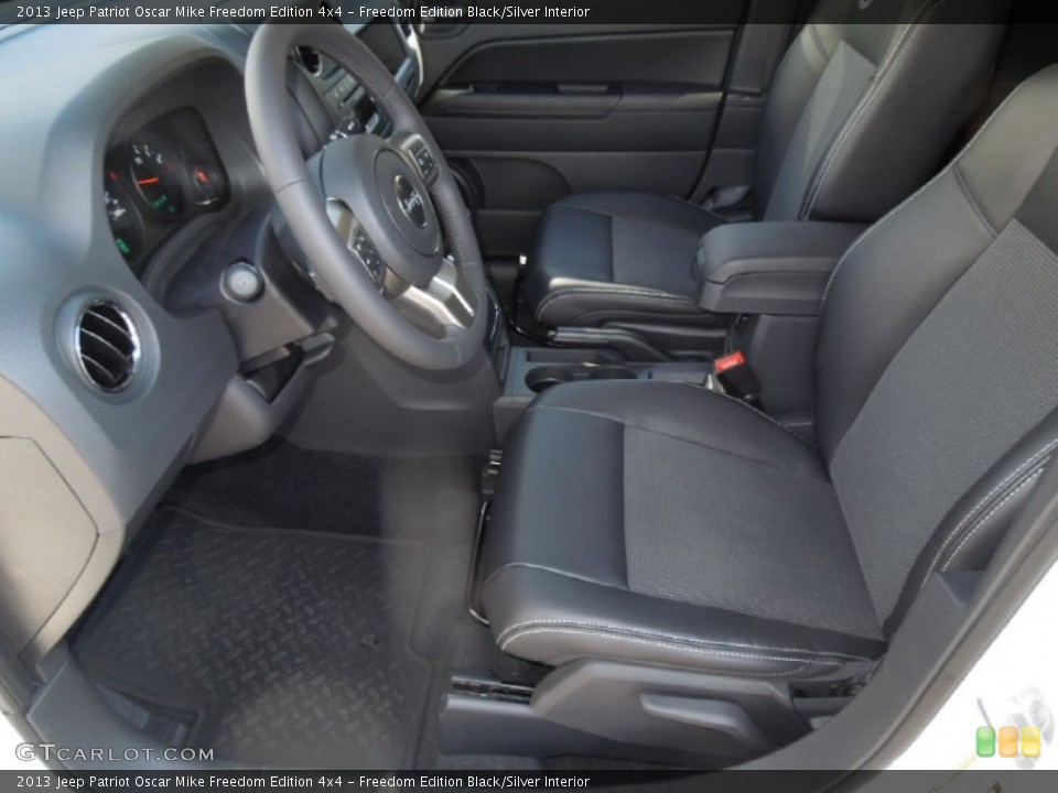 Freedom Edition Black/Silver Interior Photo for the 2013 Jeep Patriot Oscar Mike Freedom Edition 4x4 #76815174