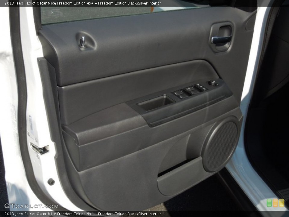 Freedom Edition Black/Silver Interior Door Panel for the 2013 Jeep Patriot Oscar Mike Freedom Edition 4x4 #76815234