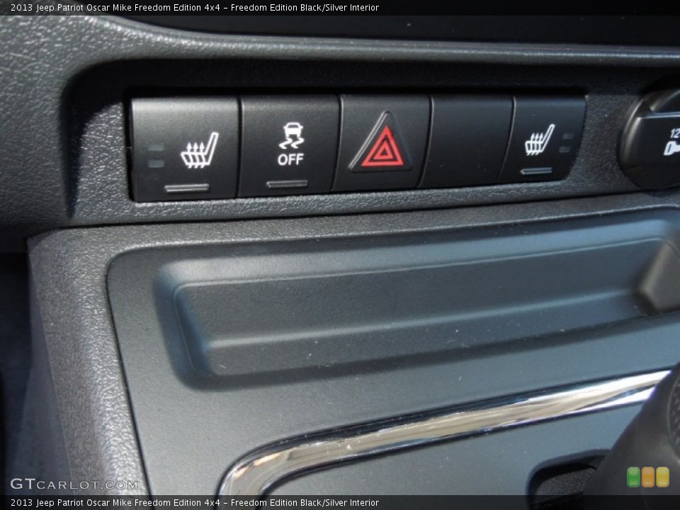 Freedom Edition Black/Silver Interior Controls for the 2013 Jeep Patriot Oscar Mike Freedom Edition 4x4 #76815339
