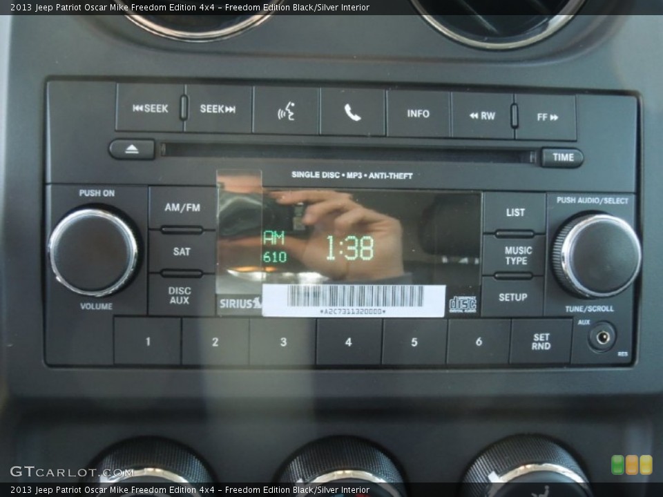 Freedom Edition Black/Silver Interior Audio System for the 2013 Jeep Patriot Oscar Mike Freedom Edition 4x4 #76815386