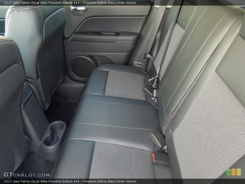 Freedom Edition Black/Silver Interior Rear Seat for the 2013 Jeep Patriot Oscar Mike Freedom Edition 4x4 #76815456
