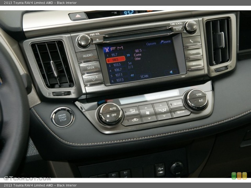 Black Interior Controls for the 2013 Toyota RAV4 Limited AWD #76815729