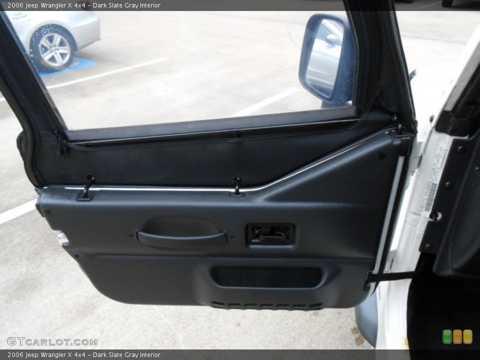 Dark Slate Gray Interior Door Panel for the 2006 Jeep Wrangler X 4x4 #76816233