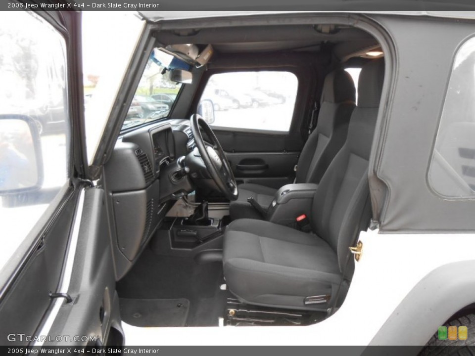 Dark Slate Gray Interior Photo for the 2006 Jeep Wrangler X 4x4 #76816254
