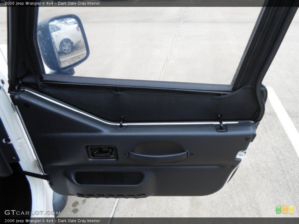 Dark Slate Gray Interior Door Panel for the 2006 Jeep Wrangler X 4x4 #76816306