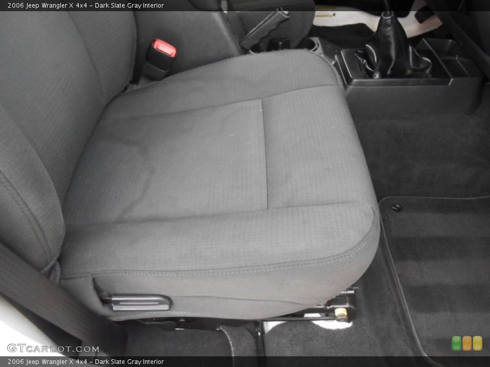 Dark Slate Gray Interior Front Seat for the 2006 Jeep Wrangler X 4x4 #76816371