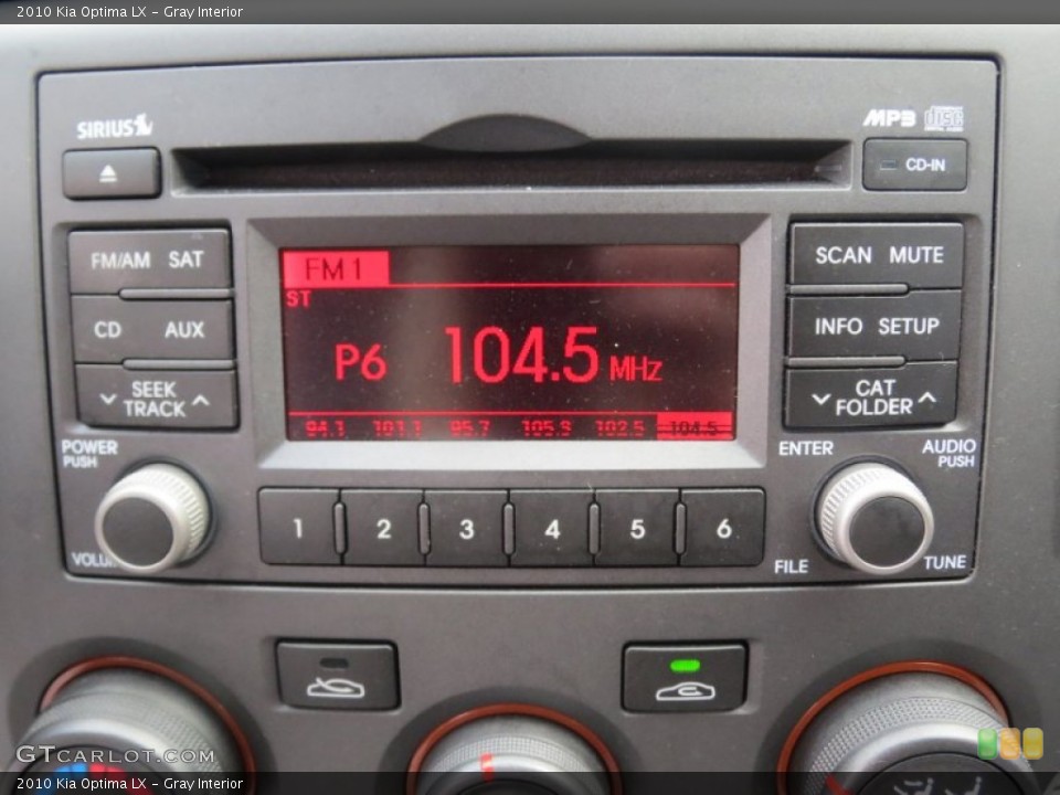 Gray Interior Audio System for the 2010 Kia Optima LX #76817442