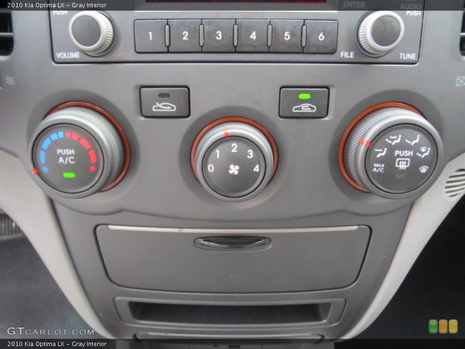 Gray Interior Controls for the 2010 Kia Optima LX #76817460