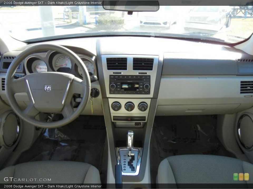 Dark Khaki/Light Graystone Interior Dashboard for the 2008 Dodge Avenger SXT #76818202