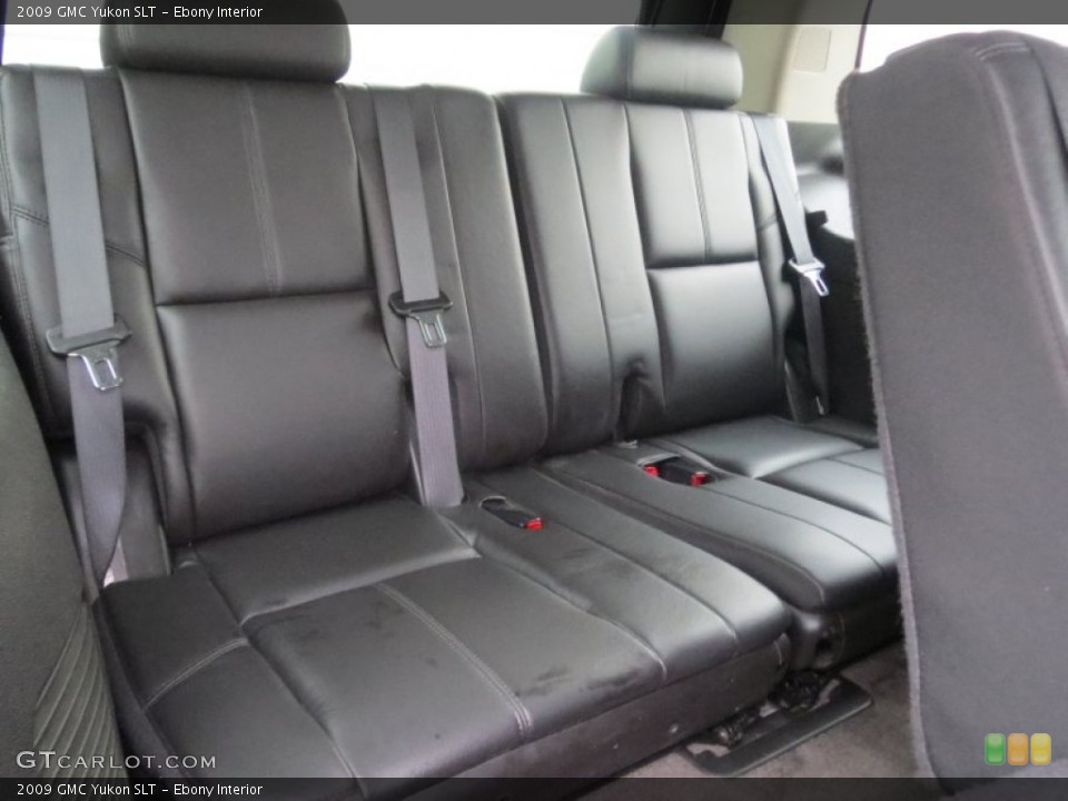 Ebony Interior Rear Seat for the 2009 GMC Yukon SLT #76818240