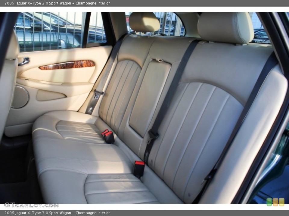 Champagne Interior Rear Seat for the 2006 Jaguar X-Type 3.0 Sport Wagon #76818468