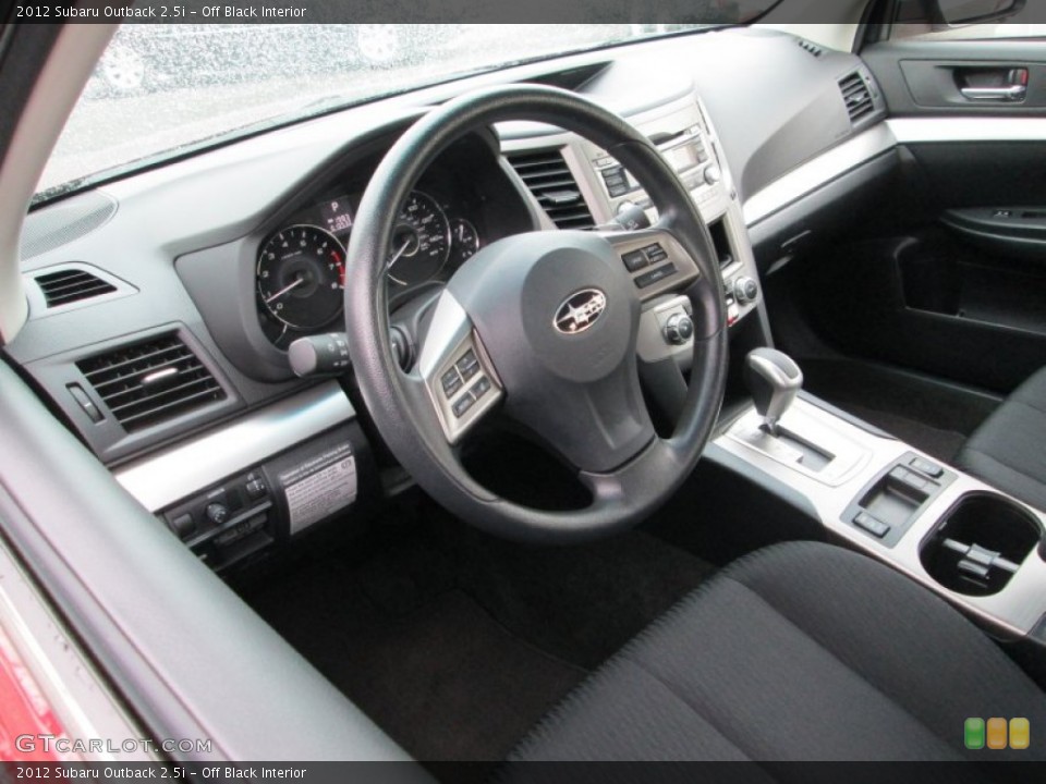 Off Black Interior Dashboard for the 2012 Subaru Outback 2.5i #76818651
