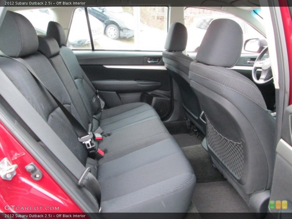 Off Black Interior Rear Seat for the 2012 Subaru Outback 2.5i #76818842