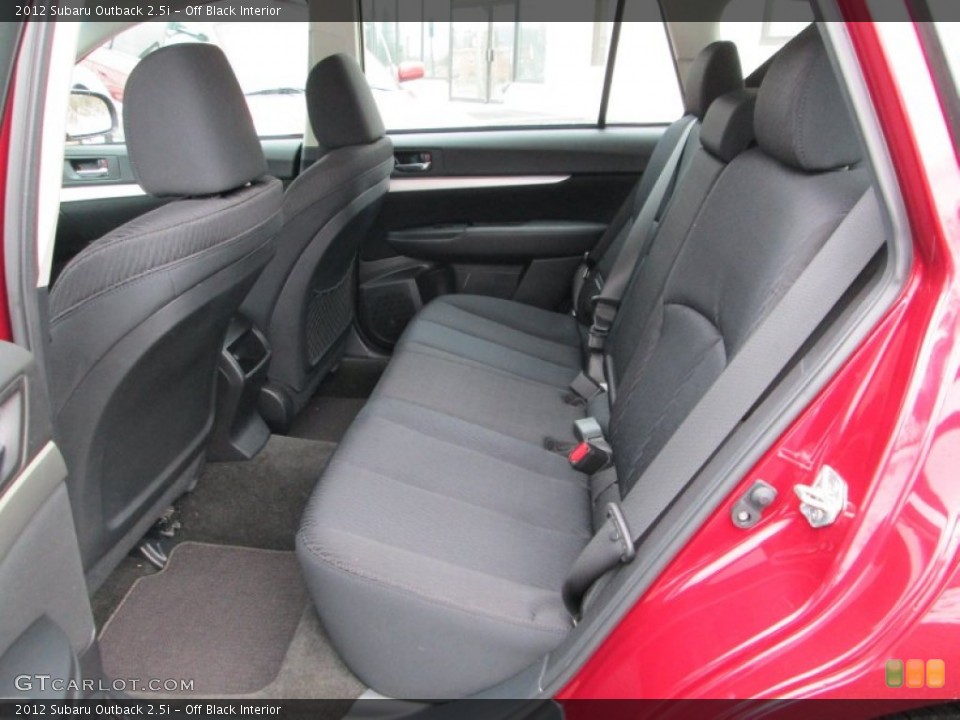 Off Black Interior Rear Seat for the 2012 Subaru Outback 2.5i #76818888