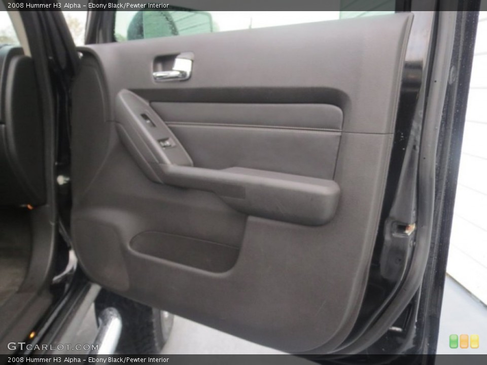 Ebony Black/Pewter Interior Door Panel for the 2008 Hummer H3 Alpha #76819164