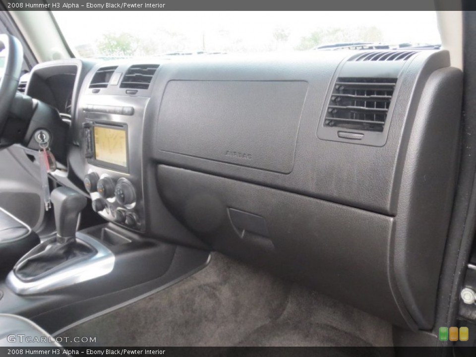 Ebony Black/Pewter Interior Dashboard for the 2008 Hummer H3 Alpha #76819191
