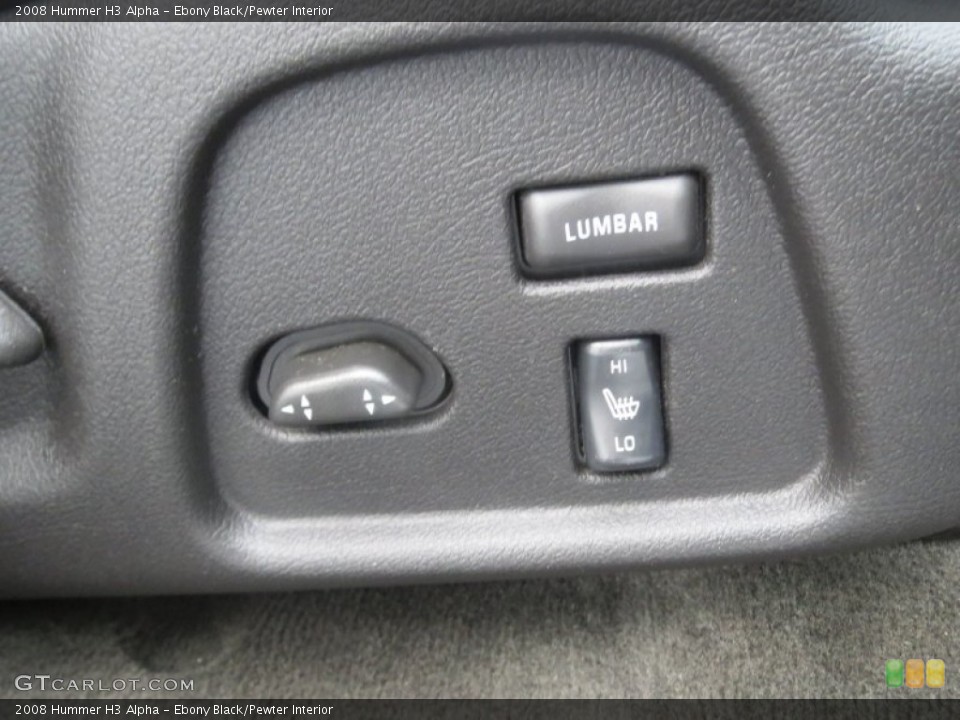 Ebony Black/Pewter Interior Controls for the 2008 Hummer H3 Alpha #76819244