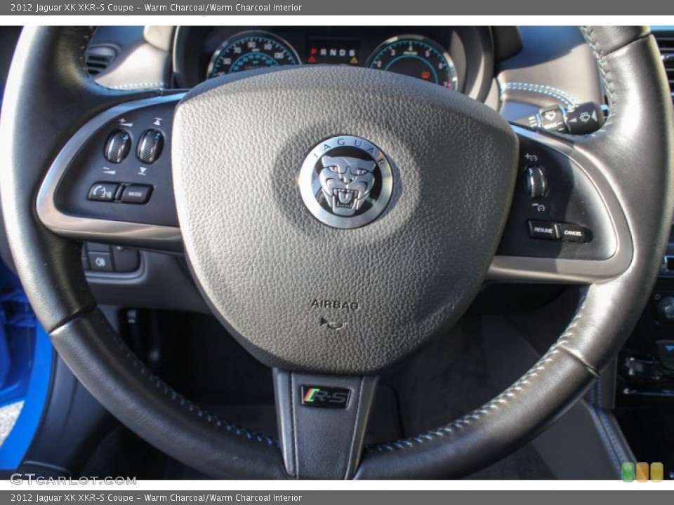 Warm Charcoal/Warm Charcoal Interior Steering Wheel for the 2012 Jaguar XK XKR-S Coupe #76819263