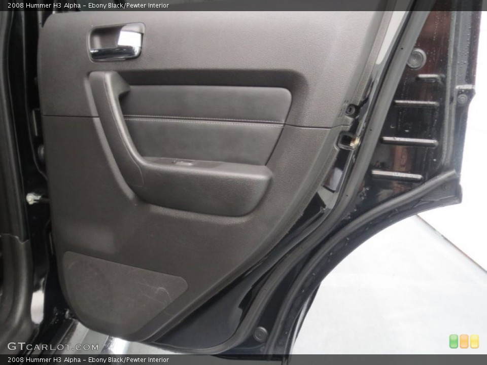 Ebony Black/Pewter Interior Door Panel for the 2008 Hummer H3 Alpha #76819267