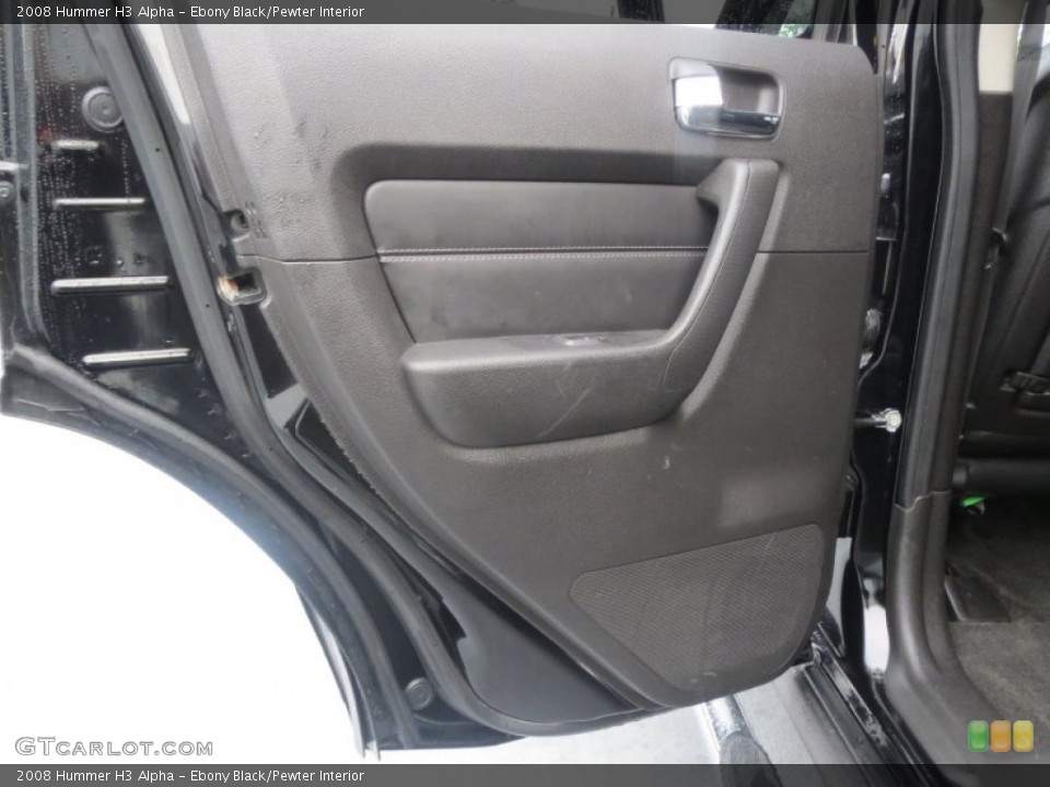 Ebony Black/Pewter Interior Door Panel for the 2008 Hummer H3 Alpha #76819326