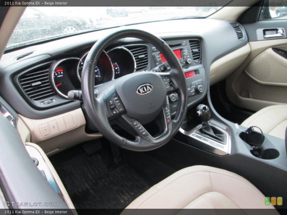 Beige Interior Prime Interior for the 2011 Kia Optima EX #76819370