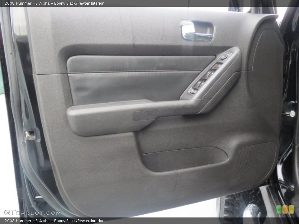 Ebony Black/Pewter Interior Door Panel for the 2008 Hummer H3 Alpha #76819371