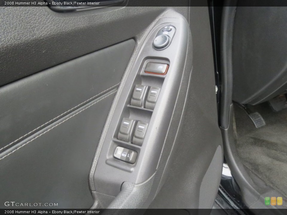 Ebony Black/Pewter Interior Controls for the 2008 Hummer H3 Alpha #76819392