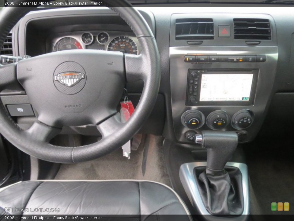 Ebony Black/Pewter Interior Dashboard for the 2008 Hummer H3 Alpha #76819494