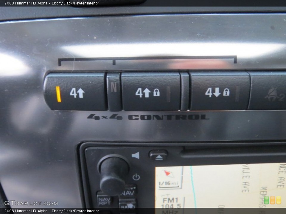 Ebony Black/Pewter Interior Controls for the 2008 Hummer H3 Alpha #76819564