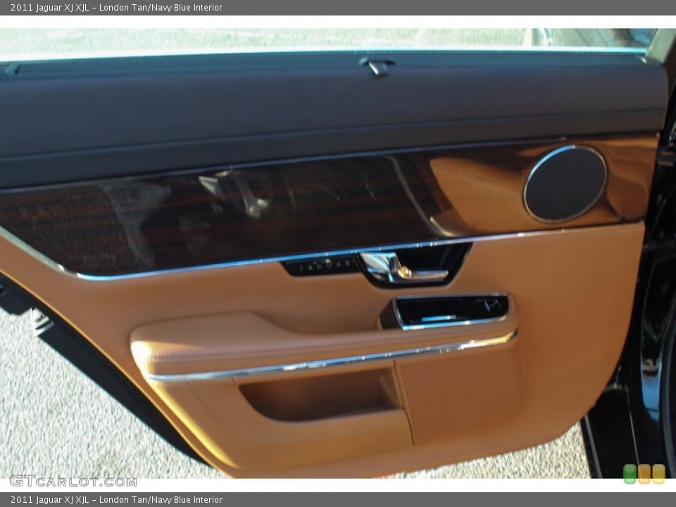 London Tan/Navy Blue Interior Door Panel for the 2011 Jaguar XJ XJL #76819565