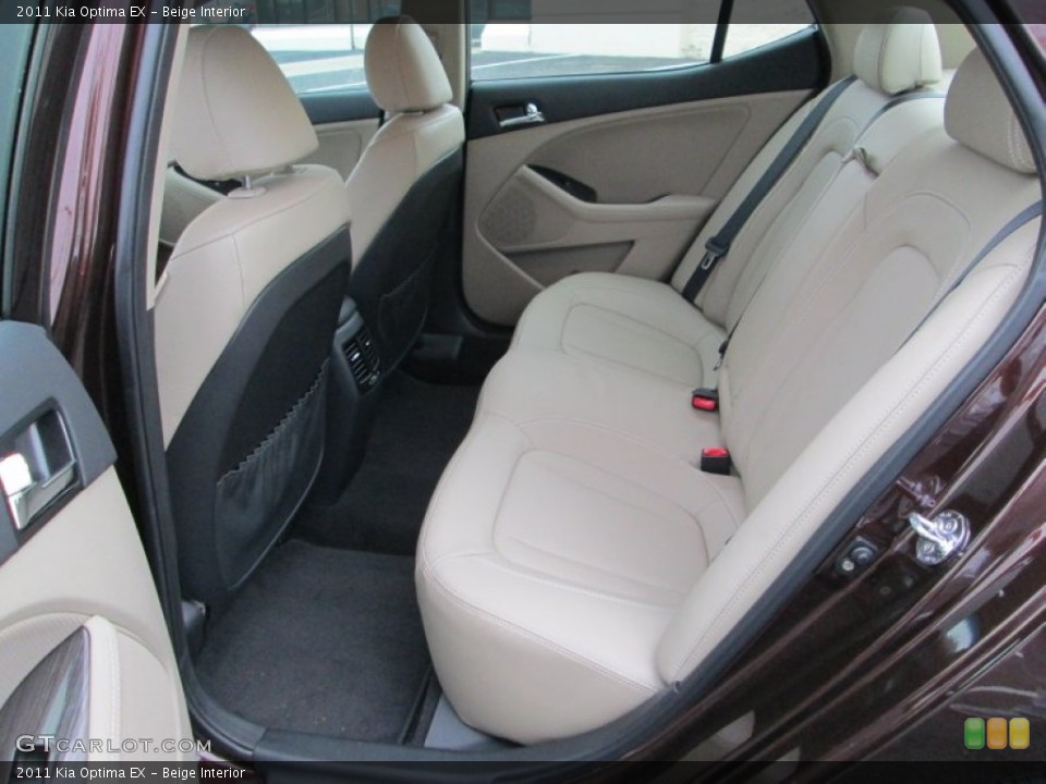 Beige Interior Rear Seat for the 2011 Kia Optima EX #76819578