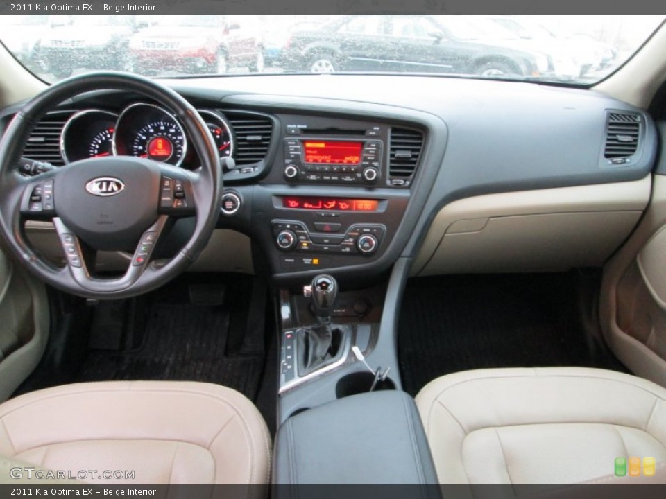 Beige Interior Dashboard for the 2011 Kia Optima EX #76819596