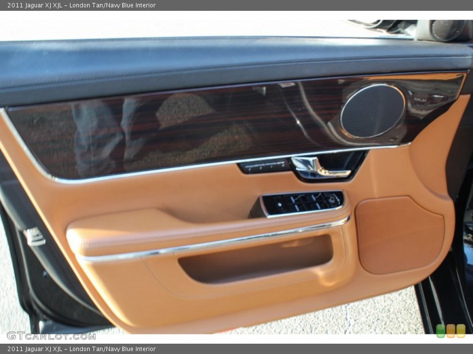 London Tan/Navy Blue Interior Door Panel for the 2011 Jaguar XJ XJL #76819636