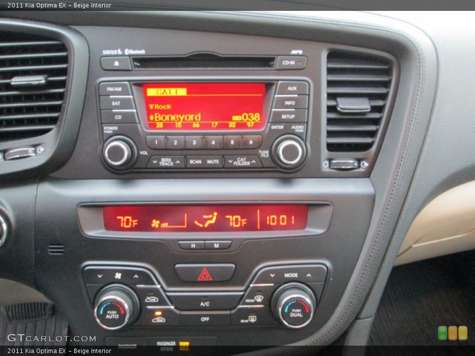 Beige Interior Controls for the 2011 Kia Optima EX #76819665