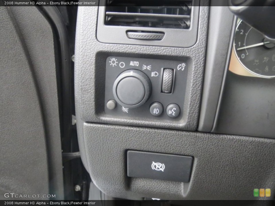 Ebony Black/Pewter Interior Controls for the 2008 Hummer H3 Alpha #76819716