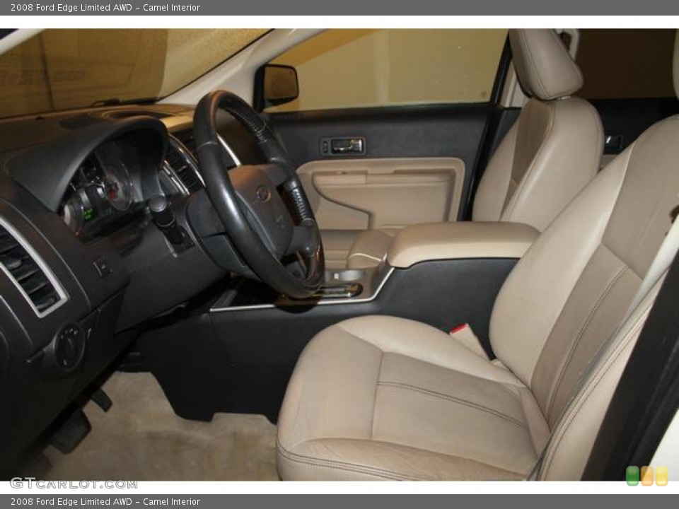 Camel Interior Front Seat for the 2008 Ford Edge Limited AWD #76819906