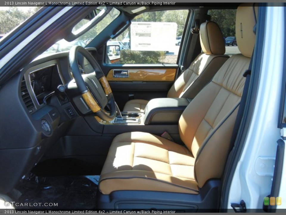 Limited Canyon w/Black Piping Interior Front Seat for the 2013 Lincoln Navigator L Monochrome Limited Edition 4x2 #76820130