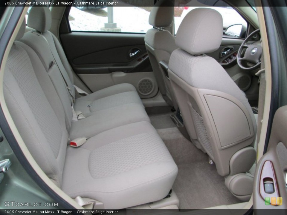 Cashmere Beige Interior Rear Seat for the 2006 Chevrolet Malibu Maxx LT Wagon #76820195