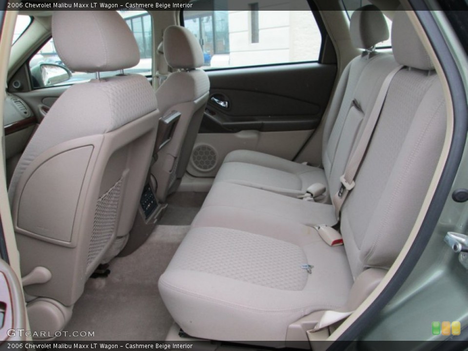 Cashmere Beige Interior Rear Seat for the 2006 Chevrolet Malibu Maxx LT Wagon #76820268