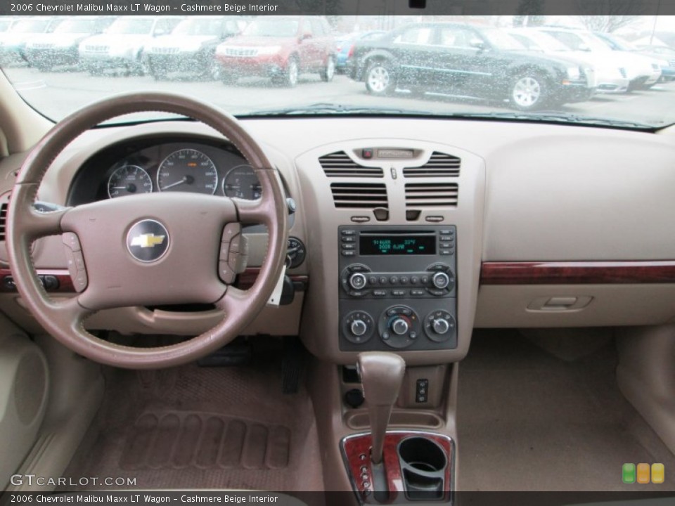 Cashmere Beige Interior Dashboard for the 2006 Chevrolet Malibu Maxx LT Wagon #76820292