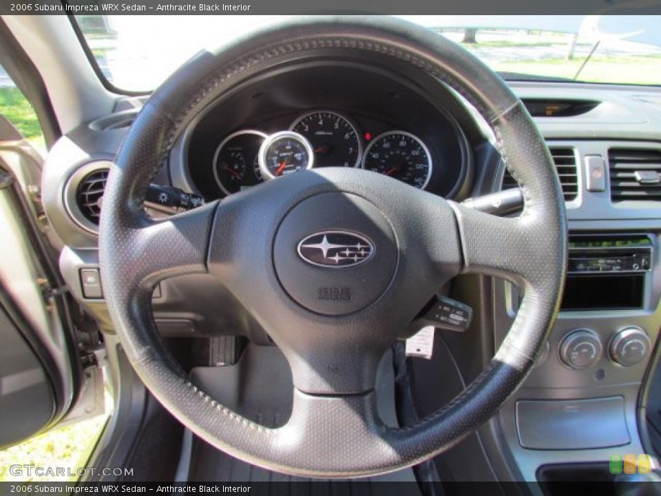 Anthracite Black Interior Steering Wheel for the 2006 Subaru Impreza WRX Sedan #76820531